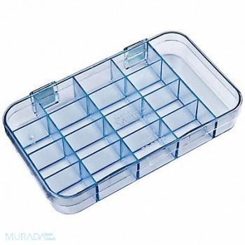 FLAMBEAU K4963 Compartment Box Snap Clear 1 5/16 in, 19YZ95