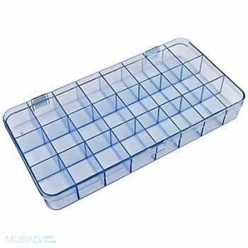 FLAMBEAU K4968 Compartment Box Snap Clear 1 11/16 in, 19YZ97