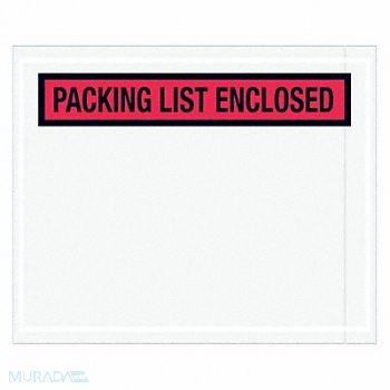 TAPE LOGIC Envelopes PLE 4 1/2x5 1/2 Red PK1000, 51CR18