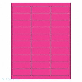 TAPE LOGIC Laser Label Rectangle 2 5/8x1 PK3000, 51DG12