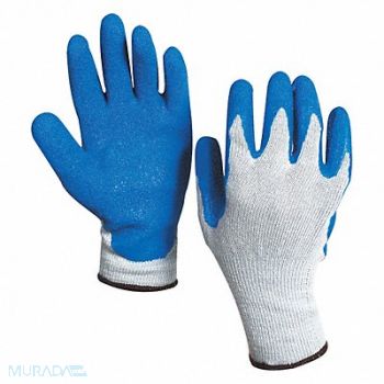 PARTNERS BRAND Palm Gloves Rubber Coated L PK12, 51DL71
