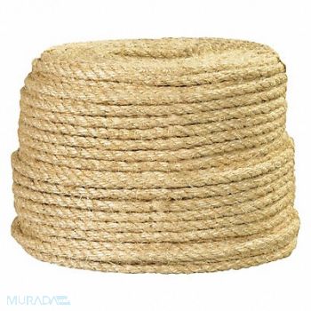 PARTNERS BRAND Sisal Rope 3/8 865 lb, 51DV30