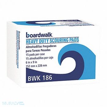 PREMIERE PADS Floor Scouring Pad 9 in L Green PK15, 51EE33