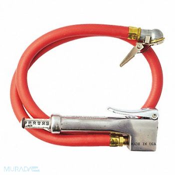 MILTON Inflator Gage Bayonet 3ft Hose Whip, 51EP19