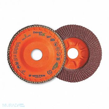 WALTER SURFACE TECHNOLOGIES Fiber Disc 4 1/2 in Dia 7/8in Arbor, 249M42