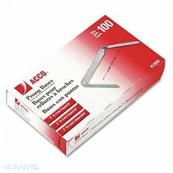 ACCO Prong Fasteners Base 2 PK100, 51LC27