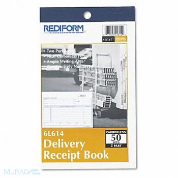 REDIFORM Delivery Receipt Book 50 Sets, 51LH38