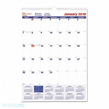 BROWNLINE Wall Calendar 12X17 White, 51LH42