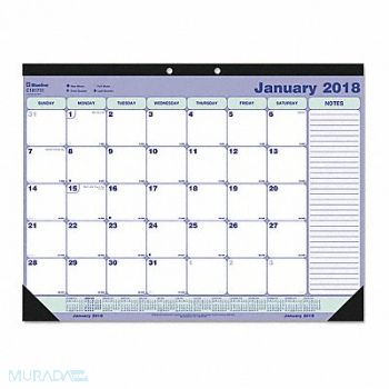 BLUELINE Desk Pad Monthy 21-25x16 Wht, 51LH47