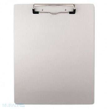 UNIVERSAL ONE Aluminum Plastic Clipboard Silver, 51LJ57