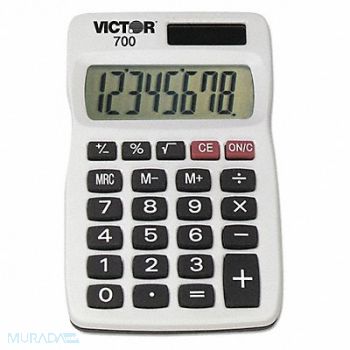 VICTOR Calculator 8Digit Handheld White, 51LJ89