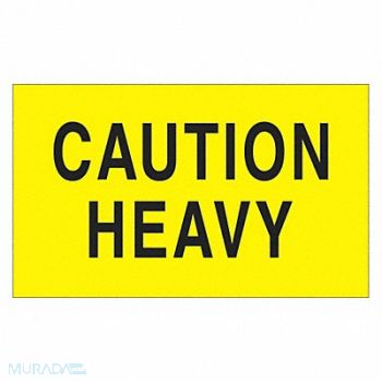 TAPE LOGIC Label Caution Heavy 3x5, 51MV52