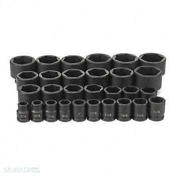 GREY PNEUMATIC Duo-Socket 1/2 Dx35mm D, 51NK19