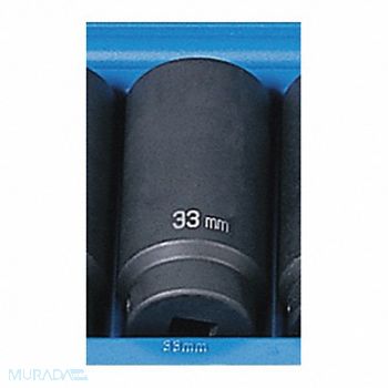 GREY PNEUMATIC Socket 33mm 1/2 D Impact 6pt. D, 51PG14