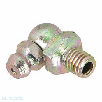 PERFORMANCE TOOL Grease Fitting 10Pk 1/4-28 90 Degree, 51RJ22