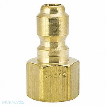 FOSTER Straight-Thru Brass Plug 1/4 FPT, 51RU43