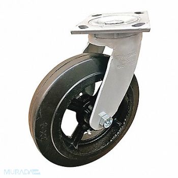 FAIRBANKS Casters Rubber/Mold-on Swivel8, 51UP29