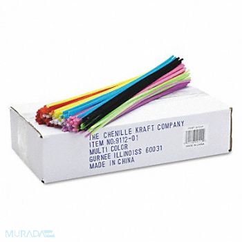 CHENILLE KRAFT Pipe Cleaners Polyester PK1000, 51UW84