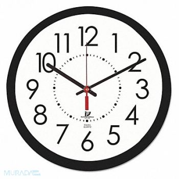 CHICAGO LIGHTHOUSE Electric Wall Clock Black, 51VC55