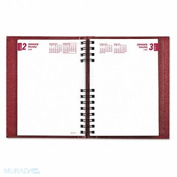 BROWNLINE Daily Planner 8-1/2 x5-3/4 Red, 51VD13