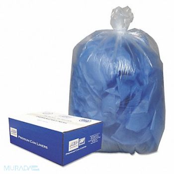 CLASSIC CLEAR Trash Bag 55-60gal. Clear PK100, 51VD41