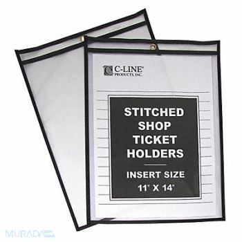 C-LINE Holder Shop Ticket 2 Sides 11x14 PK25, 51VE27