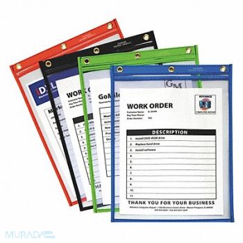 C-LINE Shop Ticket Holder 9x12 Assorted PK20, 51VE47