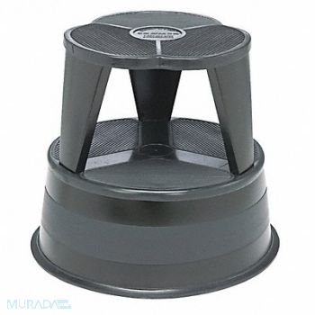 CRAMER Step Stool Steel Rolling Black, 51VF61