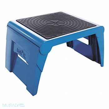 CRAMER Folding Step Stool 1Up Blue, 51VF65