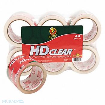 DUCK Packaging Tape 3 x55 yd. Clear PK6, 51VL50