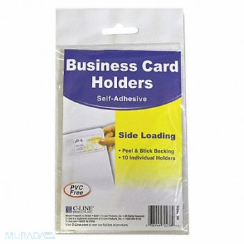 C-LINE AdhesiveBusinessCardHolders PK10, 51VZ04