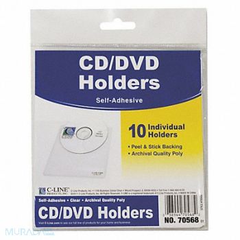 C-LINE Self-AdhesiveCardHolders PK10, 51VZ07
