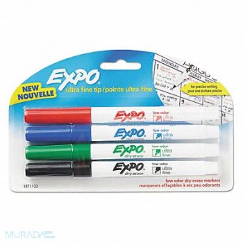 Marker Expo Ultra Fine Assorted PK4, 51WA99