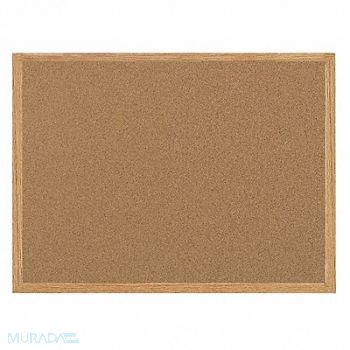 MASTERVISION Cork Bulletin Board 24x36 Oak, 51WX29