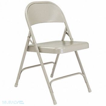 NATIONAL PUBLIC SEATING Folding Chair Steel Gray PK4, 8YAW9