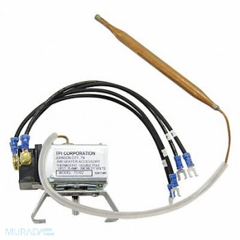 MARKEL PRODUCTS Elct Wl/Ceil Htr Thrmostat 4-1/2 H 2Pole, 52AT92