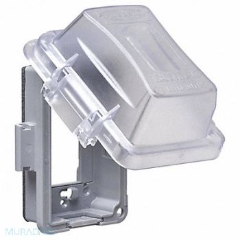 TAYMAC While In Use Cover 2-3/4 D 1 Gang Clear, 52AX55