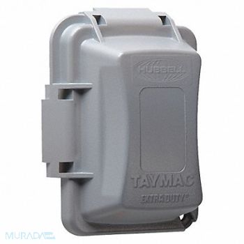 RACO While In Use Cover 2-3/4 D 1 Gang Gray, 52AX59