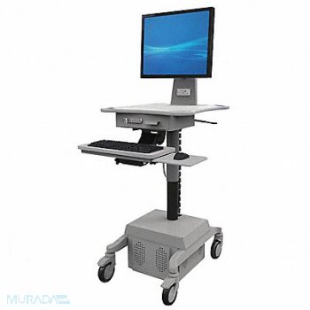 AFC INDUSTRIES Medical Cart Gray 58-1/2 H x 22 W, 52AY27
