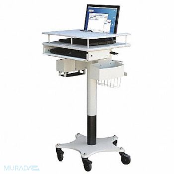 AFC INDUSTRIES Laptop Cart 27-1/2 to 43-1/2 H x 21 W, 52AY31