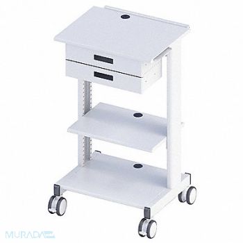 AFC INDUSTRIES Computer Cart Gray 42 H x 26-1/2 W, 52AY35