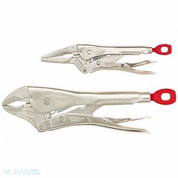 MILWAUKEE Locking Plier Sets Ergonomic 2 Pcs, 52AY50