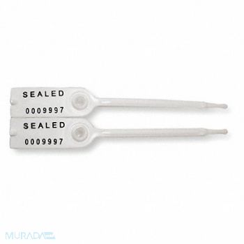 TYDENBROOKS Tote Seal 5 L White 7 Digits PK50, 52AZ83