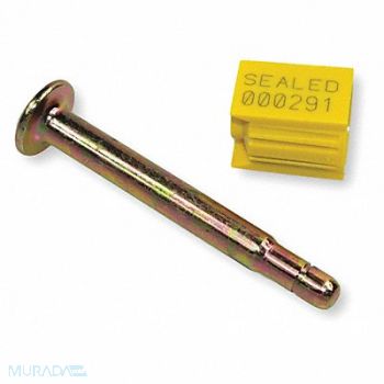 TYDENBROOKS Bolt Seals Yellow Plastic PK100, 52AZ95