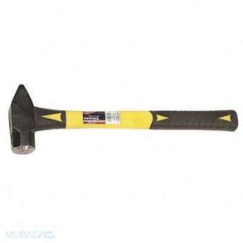 ABILITY ONE Cross Peen Hammer 15-1/2 L Yellow Handle, 52CD04