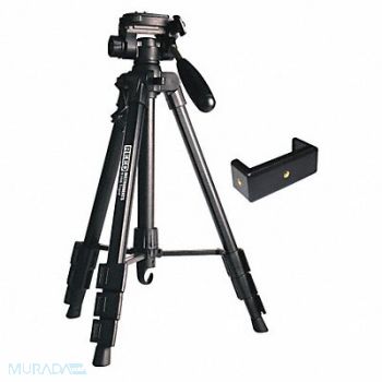 REED INSTRUMENTS Tripod Adjustable Black Flat Head 56 L, 52CE34