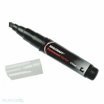ABILITY ONE Permanent Marker Black Chisel PK12, 52CE59