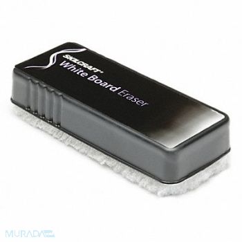 ABILITY ONE Dry Erase Board Eraser Gray, 52CE61