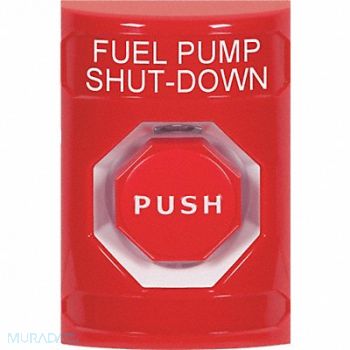 SAFETY TECHNOLOGY INTERNATIONAL Fuel Pump Shutdown Push Button Red Color, 52CF93