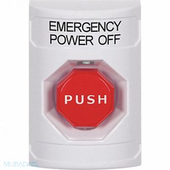 SAFETY TECHNOLOGY INTERNATIONAL Emergency Power Off Push Button SPDT, 52CG21